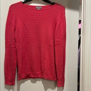 Vibrant Red Crew Neck Sweater